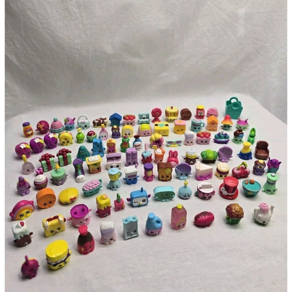 Shopkins Lot of 98 Assorted Figures- Some Duplicates